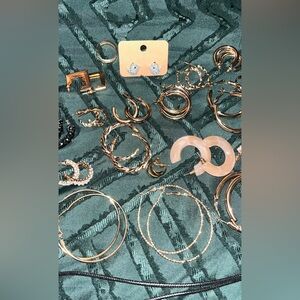 Gold-tone and silver-tone assorted jewelry accessories